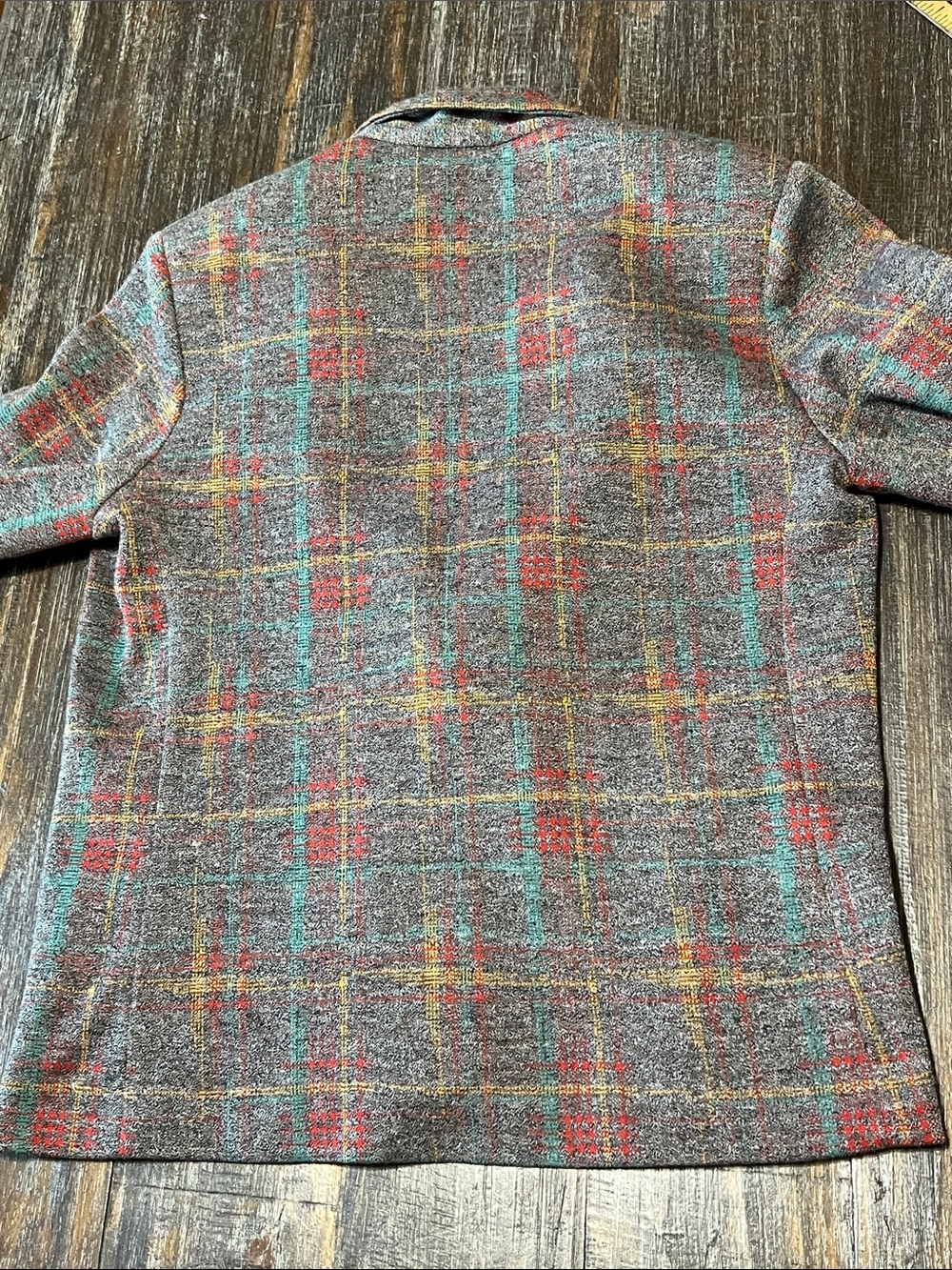 Vintage Graff California Ware Plaid A-Line Skirt Set in Multicolor Tweed - Picture 6 of 11